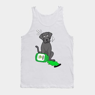 Funny big Dog Spilled Wasabi Sauce Tank Top